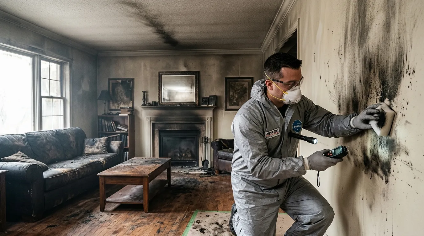 Fire & Smoke Damage Restoration crew on a Missouri City dispatch